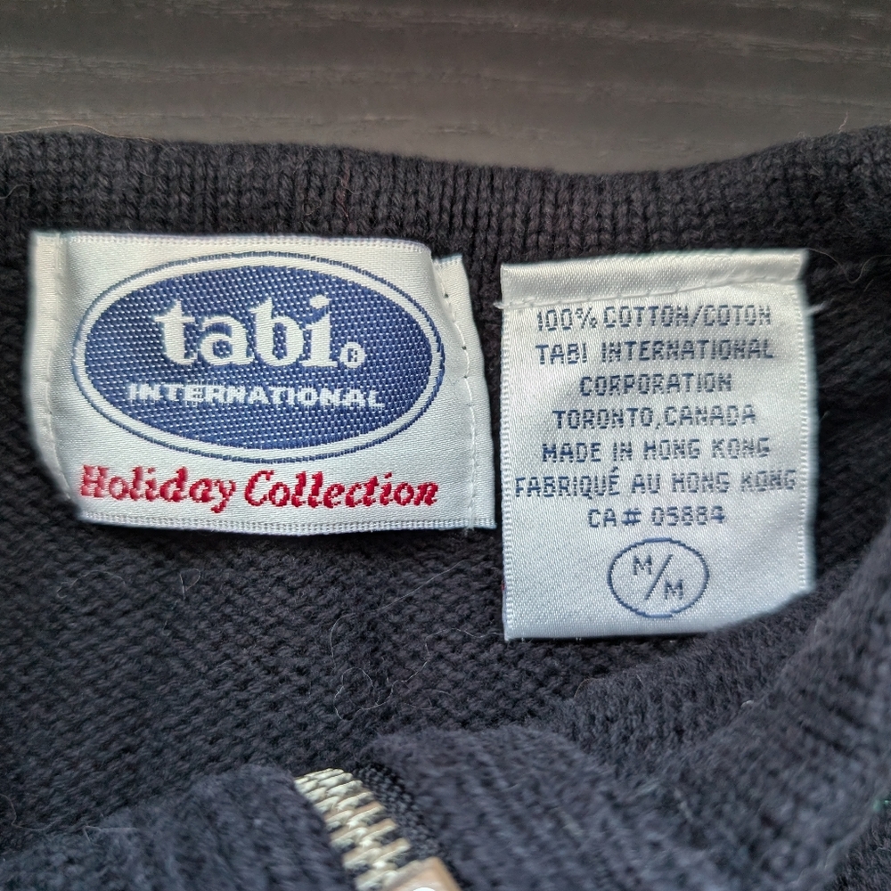 Vintage Tabi Holiday Collection Poinsettia Cardigan - Picture 9 of 9